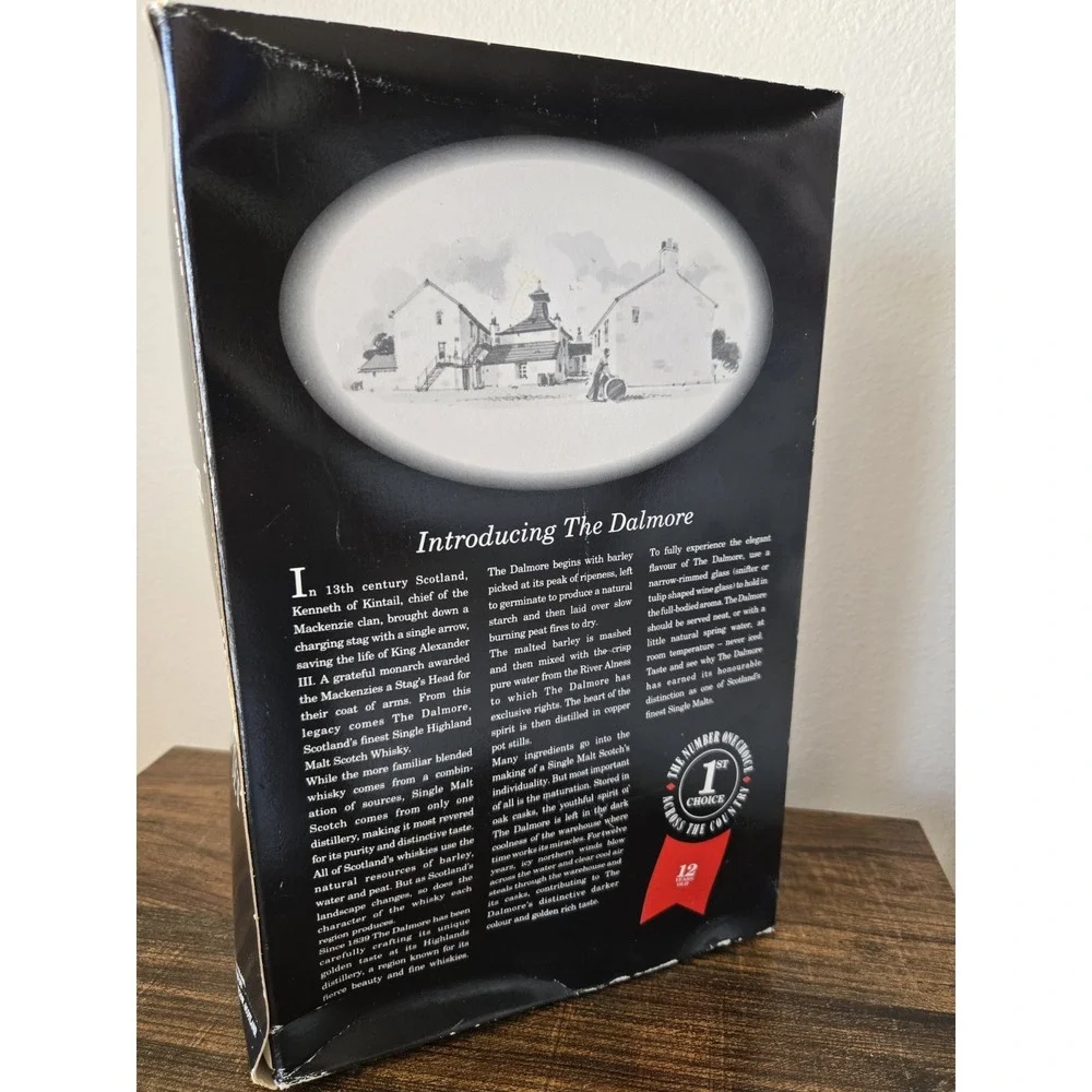 The Dalmore Crystal Gift Set Scotch Whisky Glasses Only Original Box Collectible